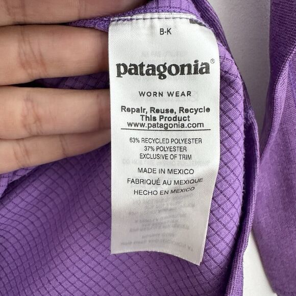 Patagonia Baselayer Top Womens XS Purple Capilene Thermal Mid Weight Crew - Picture 9 of 11